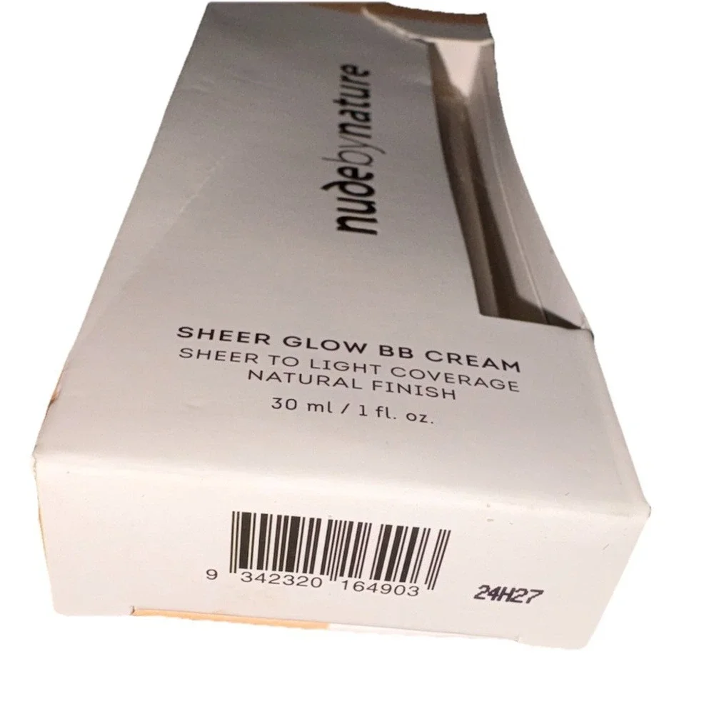 Nude By Nature Sheer Glow BB Cream (30ml/1fl) NEW! 02 Soft Sand Sheer To Light